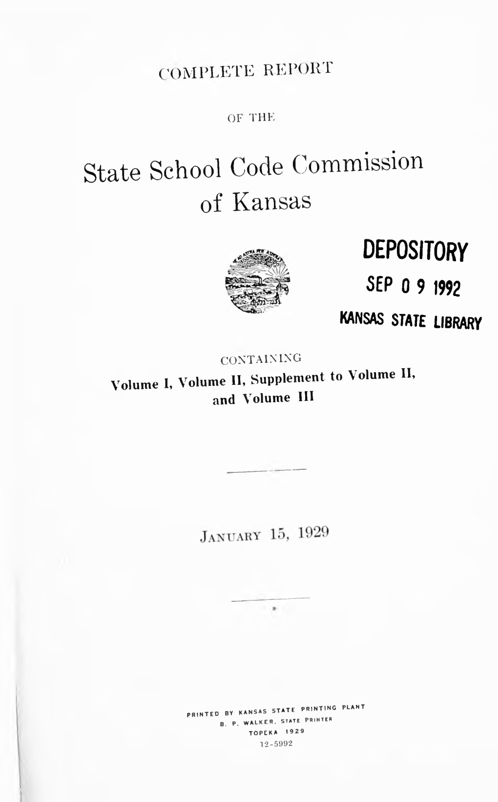 State School Code Commission of Kansas