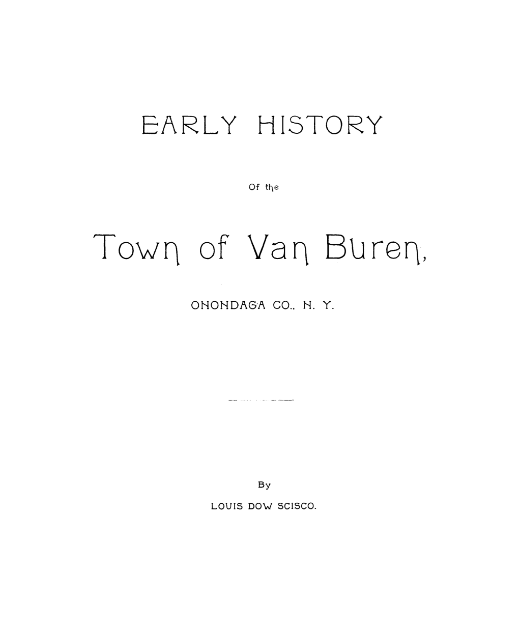 Town of Van Buren