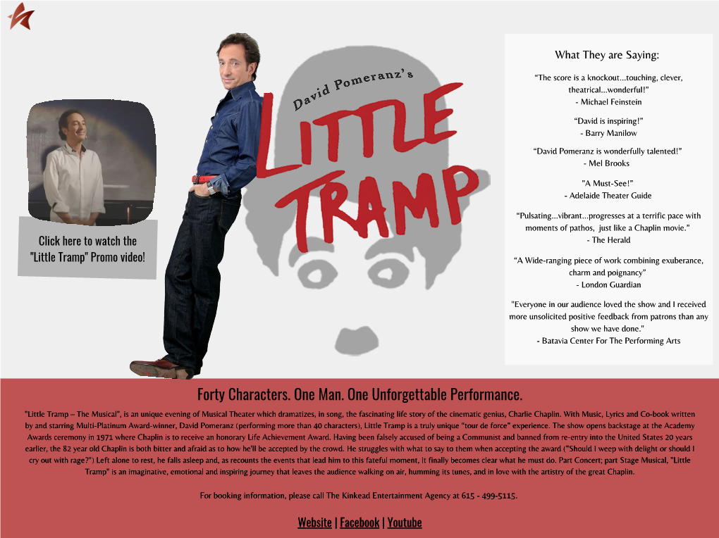 Little Tramp One Sheet