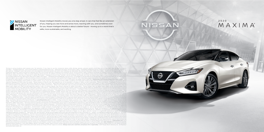 2020-Nissan-Maxima-Brochure-En.Pdf