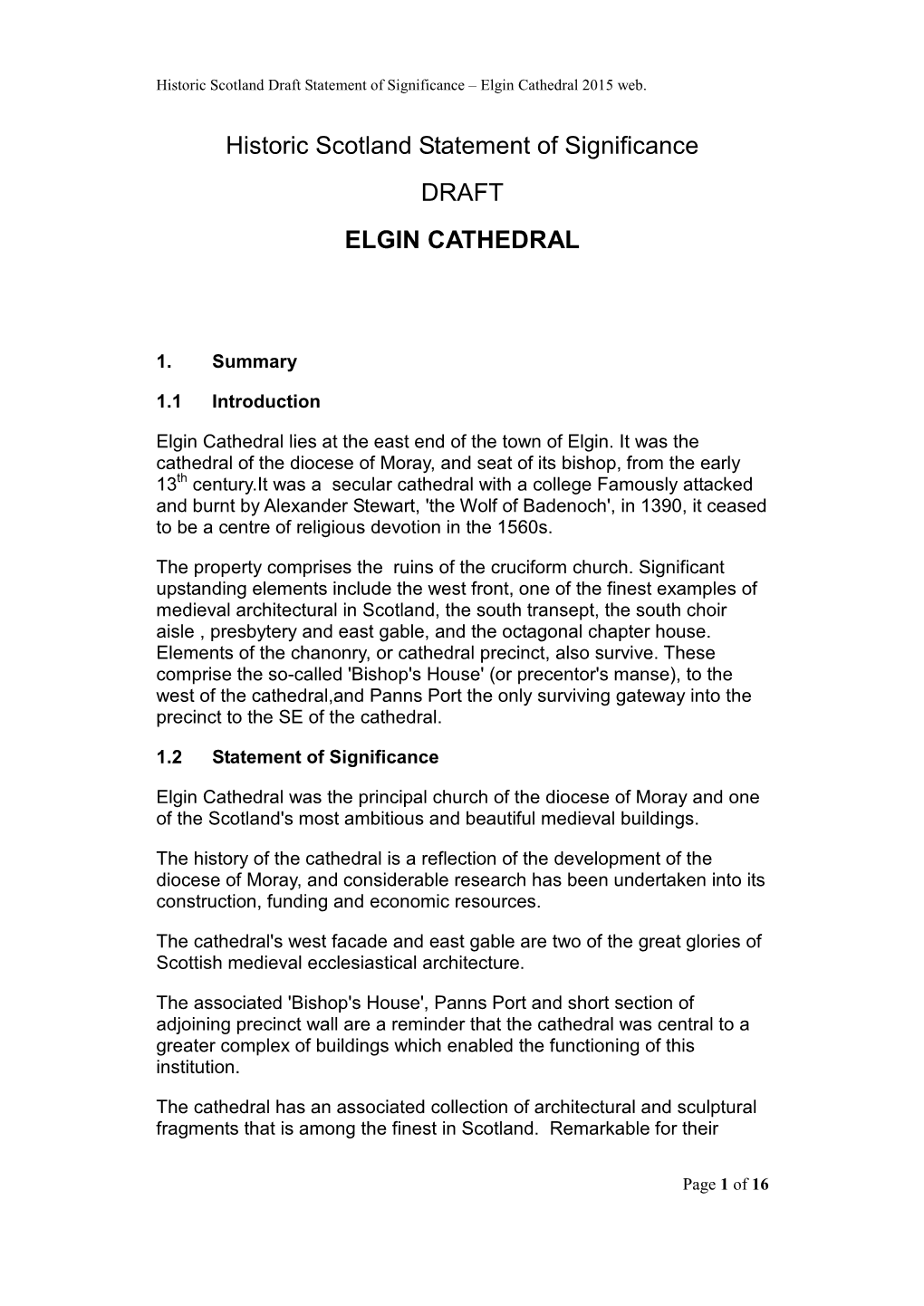 Elgin Cathedral 2015 Web