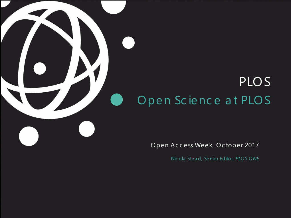 Open Science at PLOS