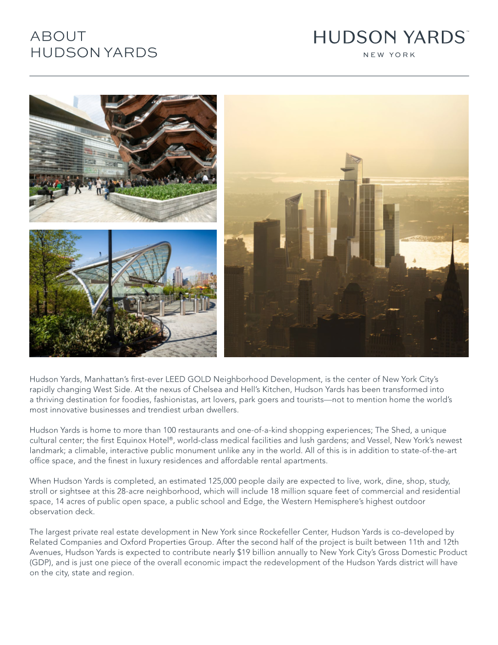 About Hudson Yards