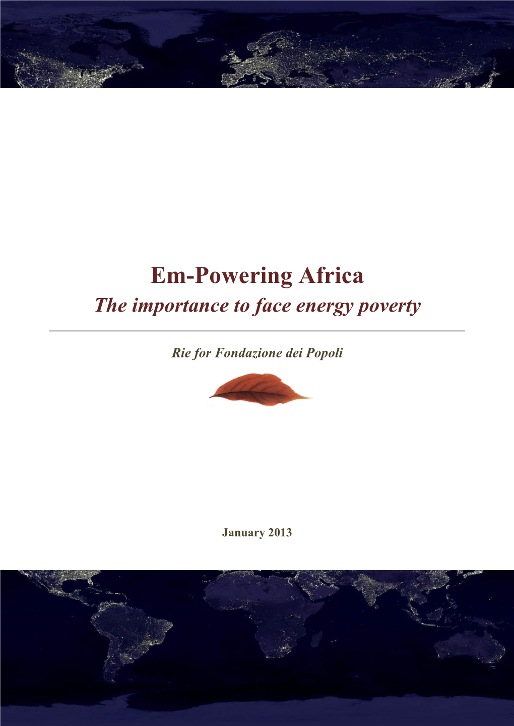 Em-Powering Africa the Importance to Face Energy Poverty