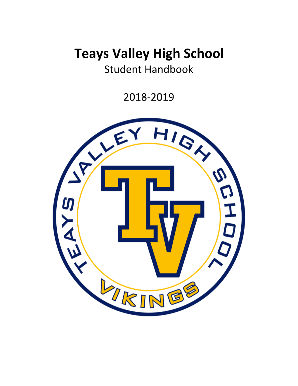 Teays Valley High School Student Handbook