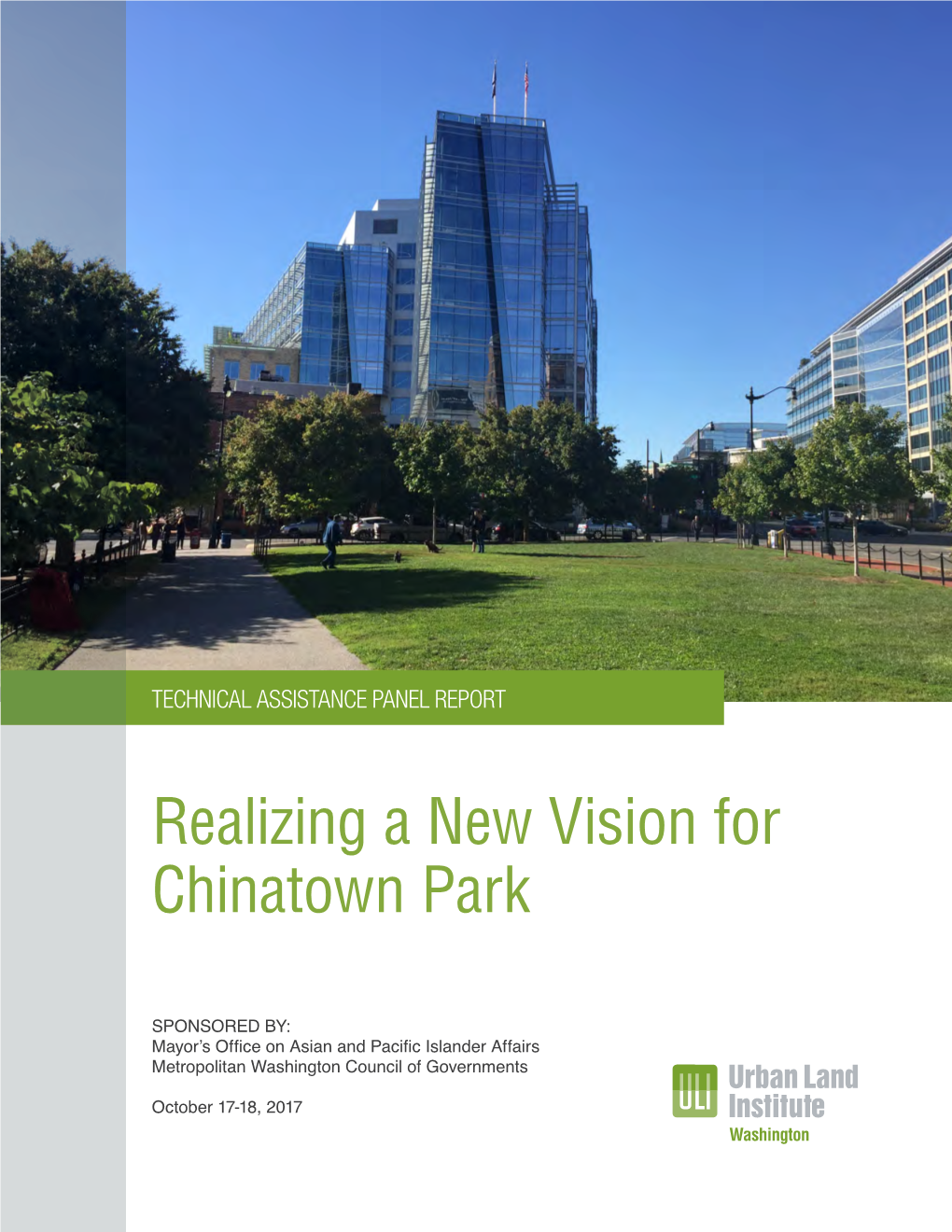 Realizing a New Vision for Chinatown Park