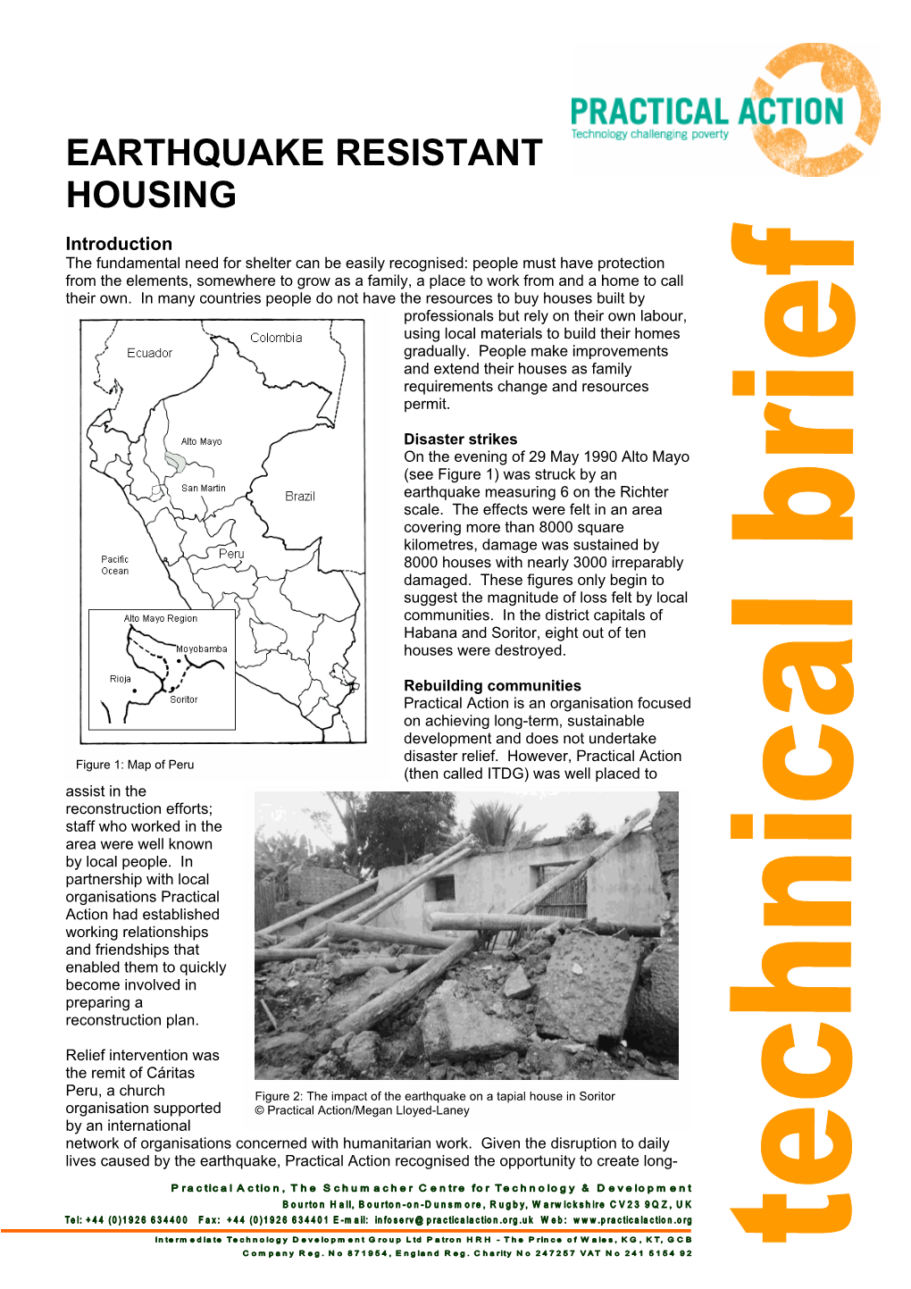 Earthquake Resistent Housing in Peru