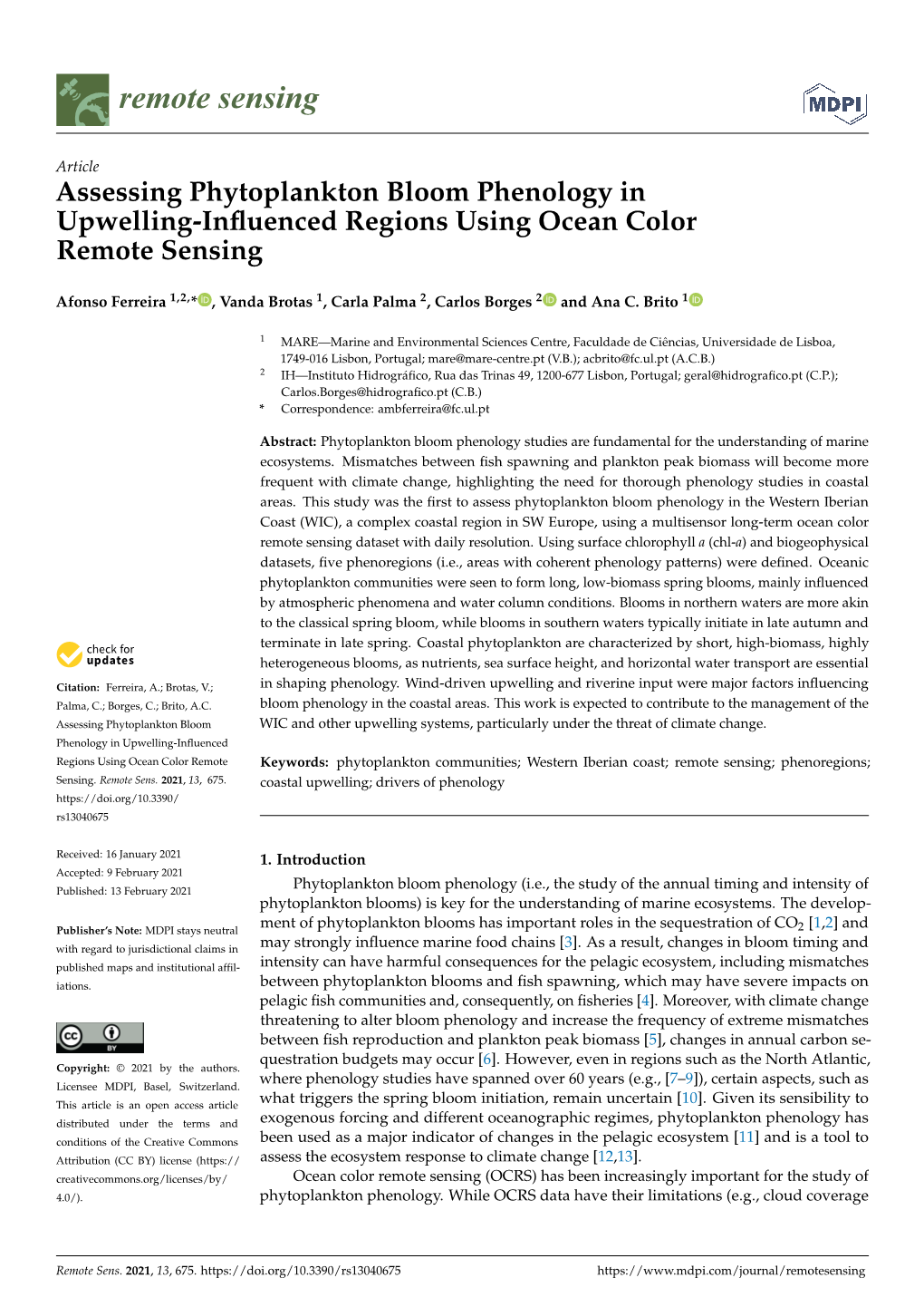 Assessing Phytoplankton Bloom Phenology in Upwelling-Influenced