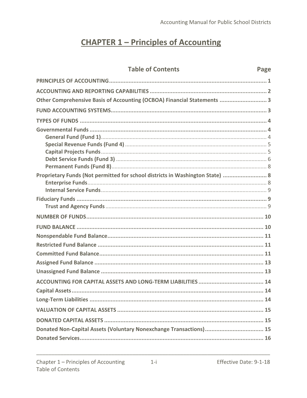 CHAPTER 1 – Principles of Accounting