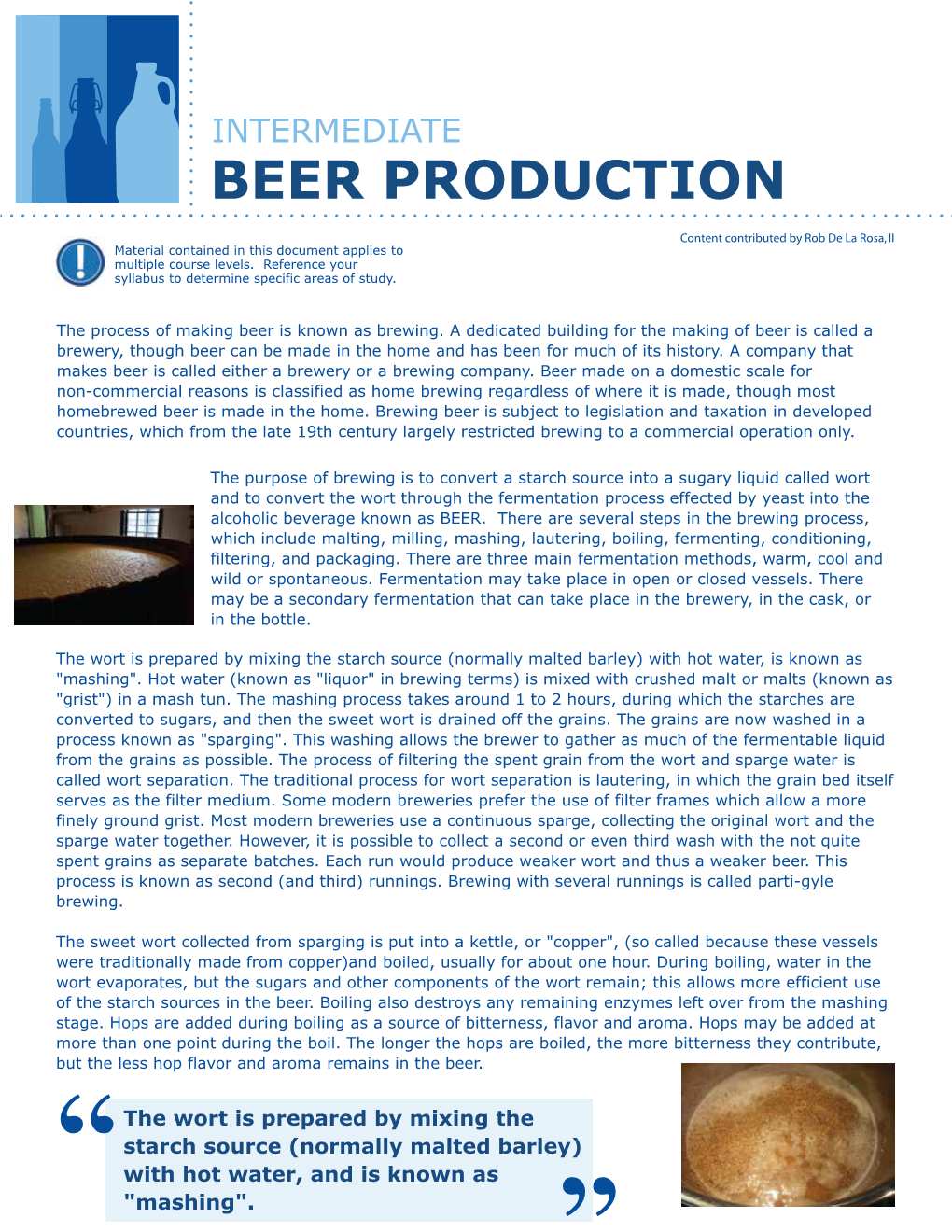 Beer Production