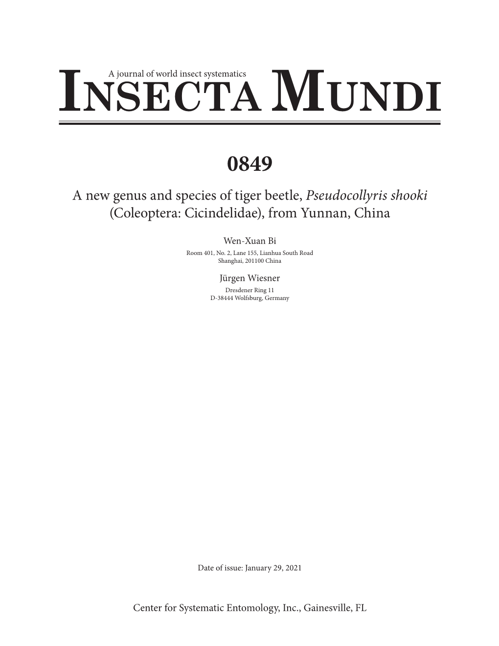 Insecta Mundi