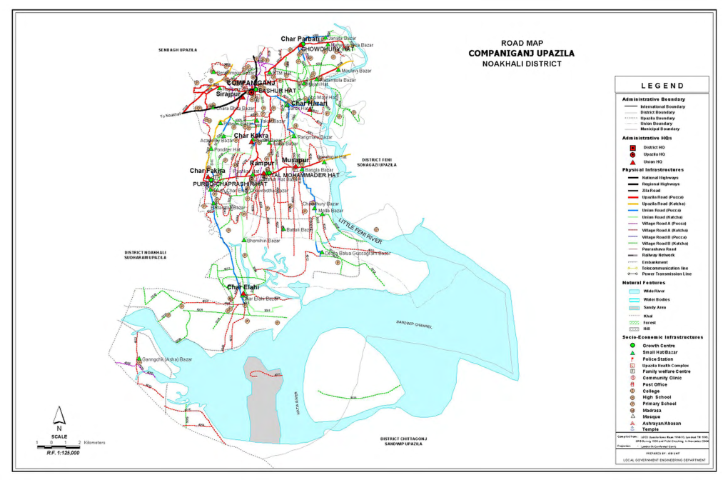 Inventory of LGED Road Network, March 2005, Bangladesh