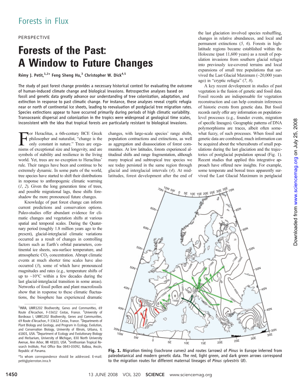 Forests of the Past: a Window to Future Changes