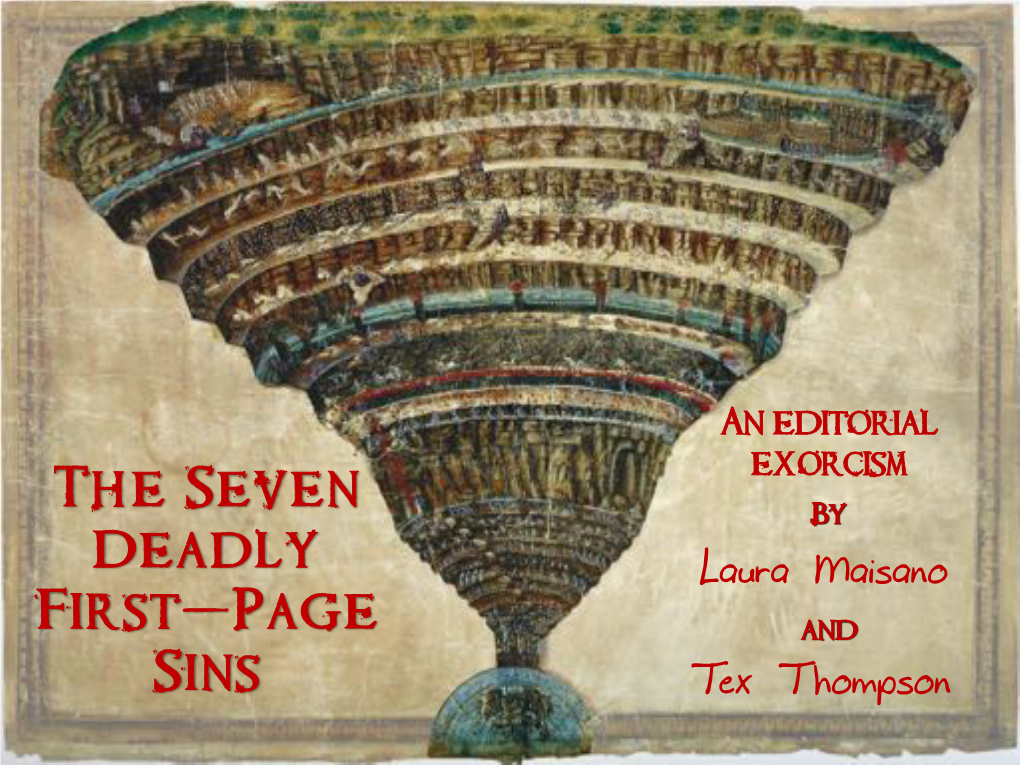 The Seven Deadly First-Page Sins Laura Maisano Tex Thompson