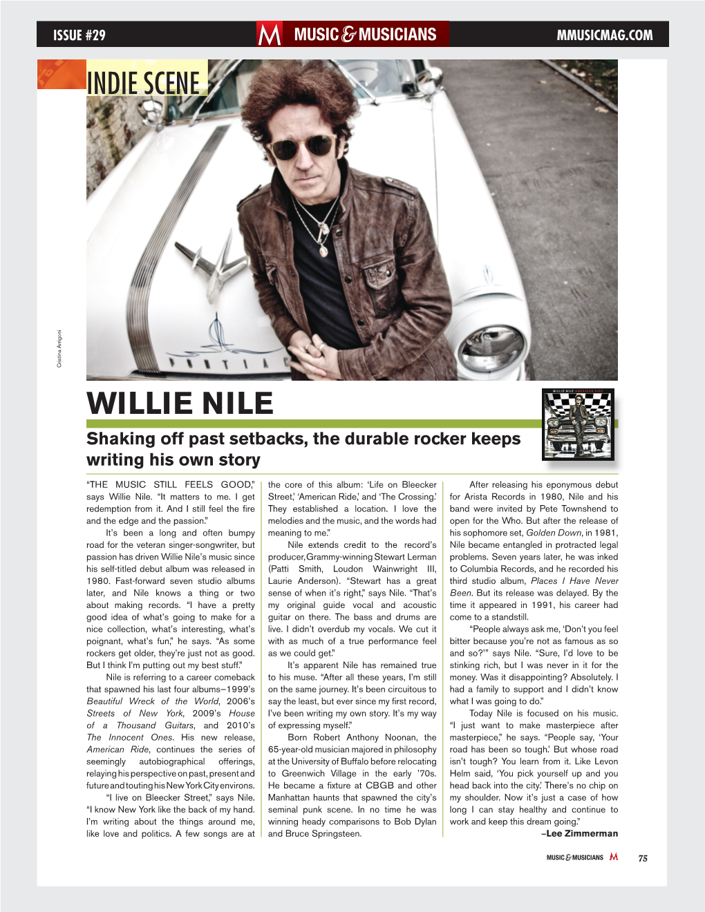 Willie Nile Shaking Off Past Setbacks, the Durable Rocker Keeps Writing His Own Story