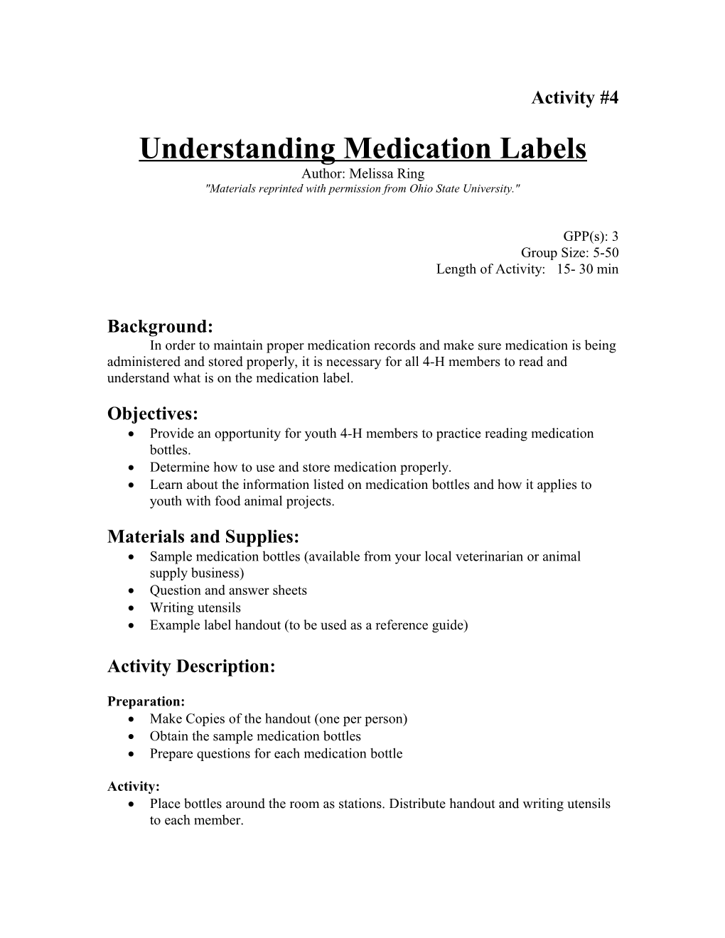 Understanding Medication Labels