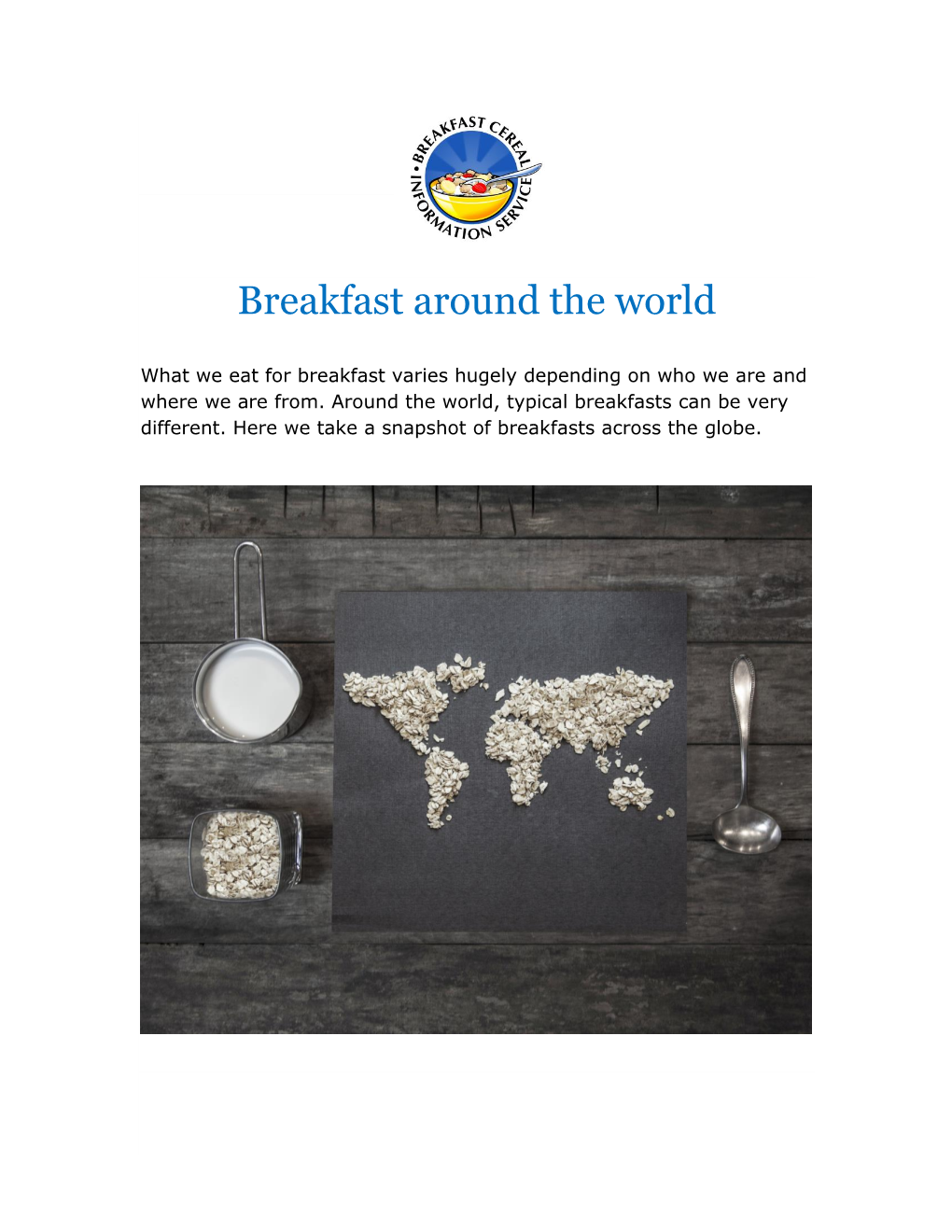 Breakfast Around the World