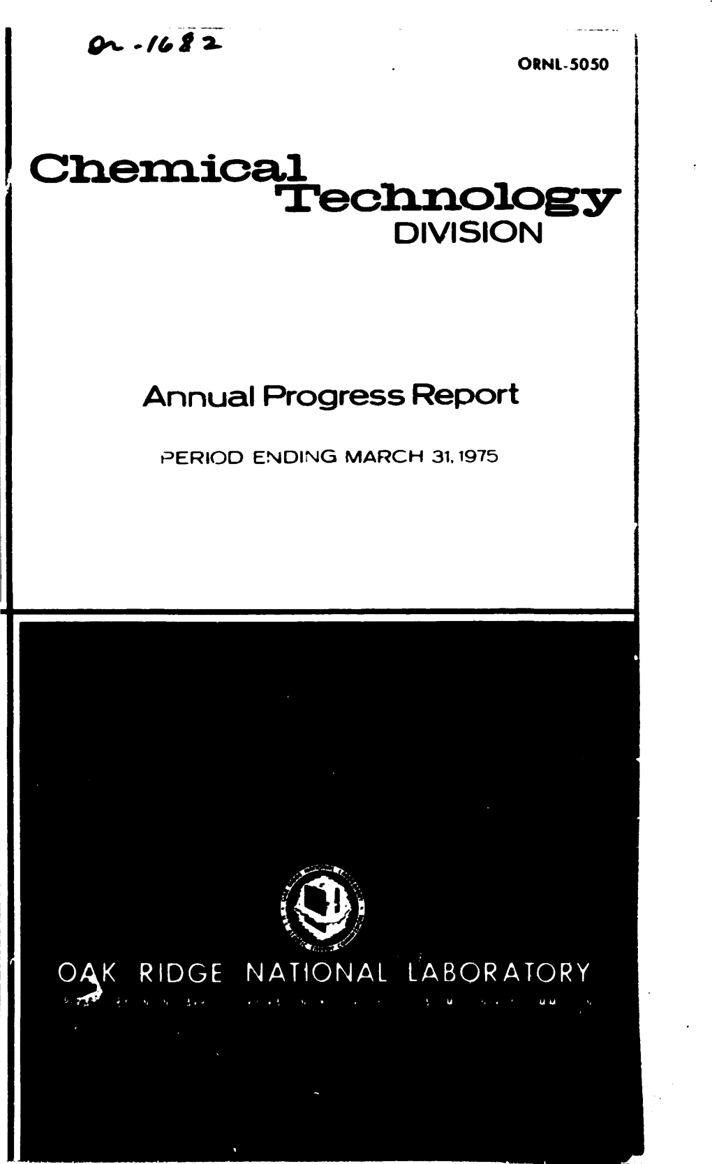 DIVISION Annual Progress Report