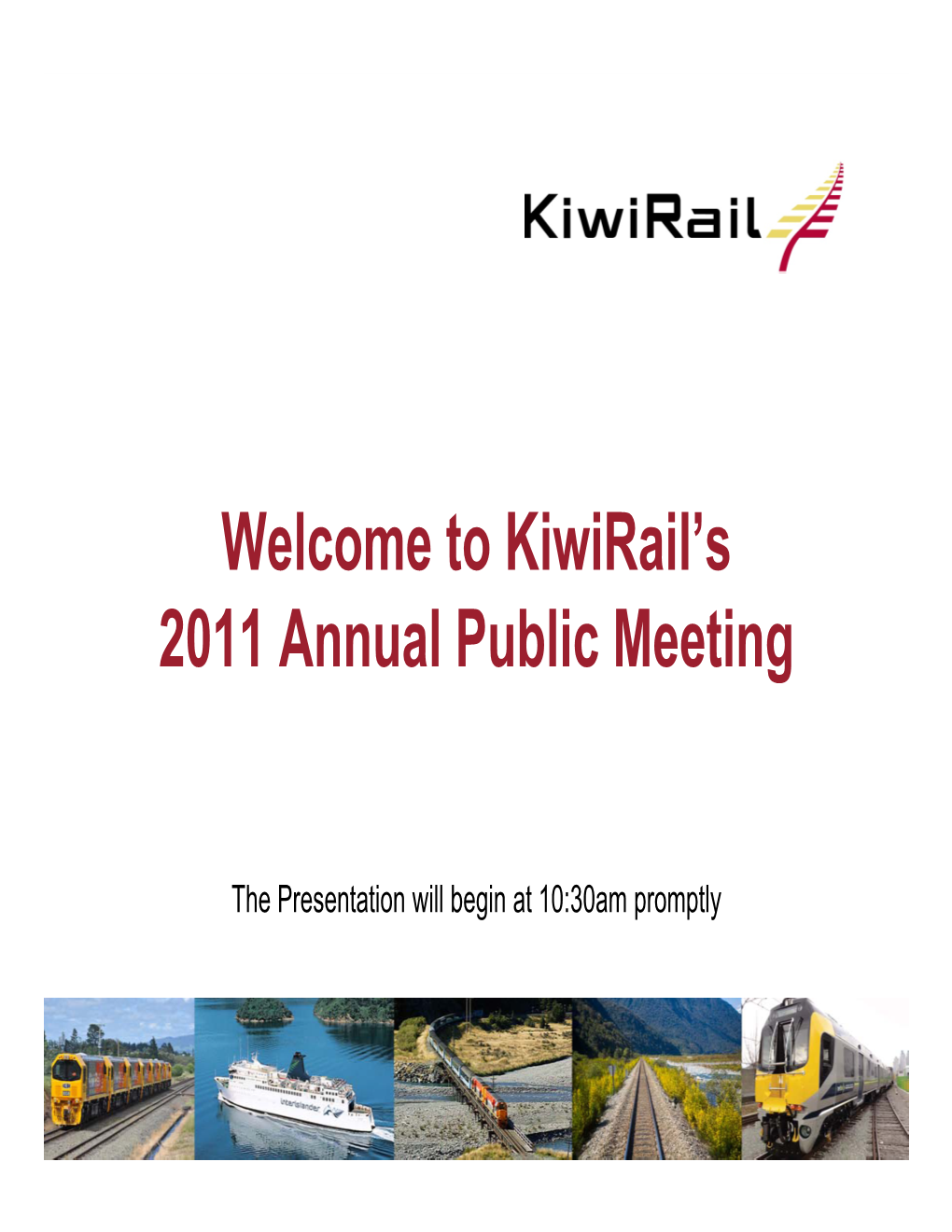Kiwirail's 2011 Annual Public Meeting