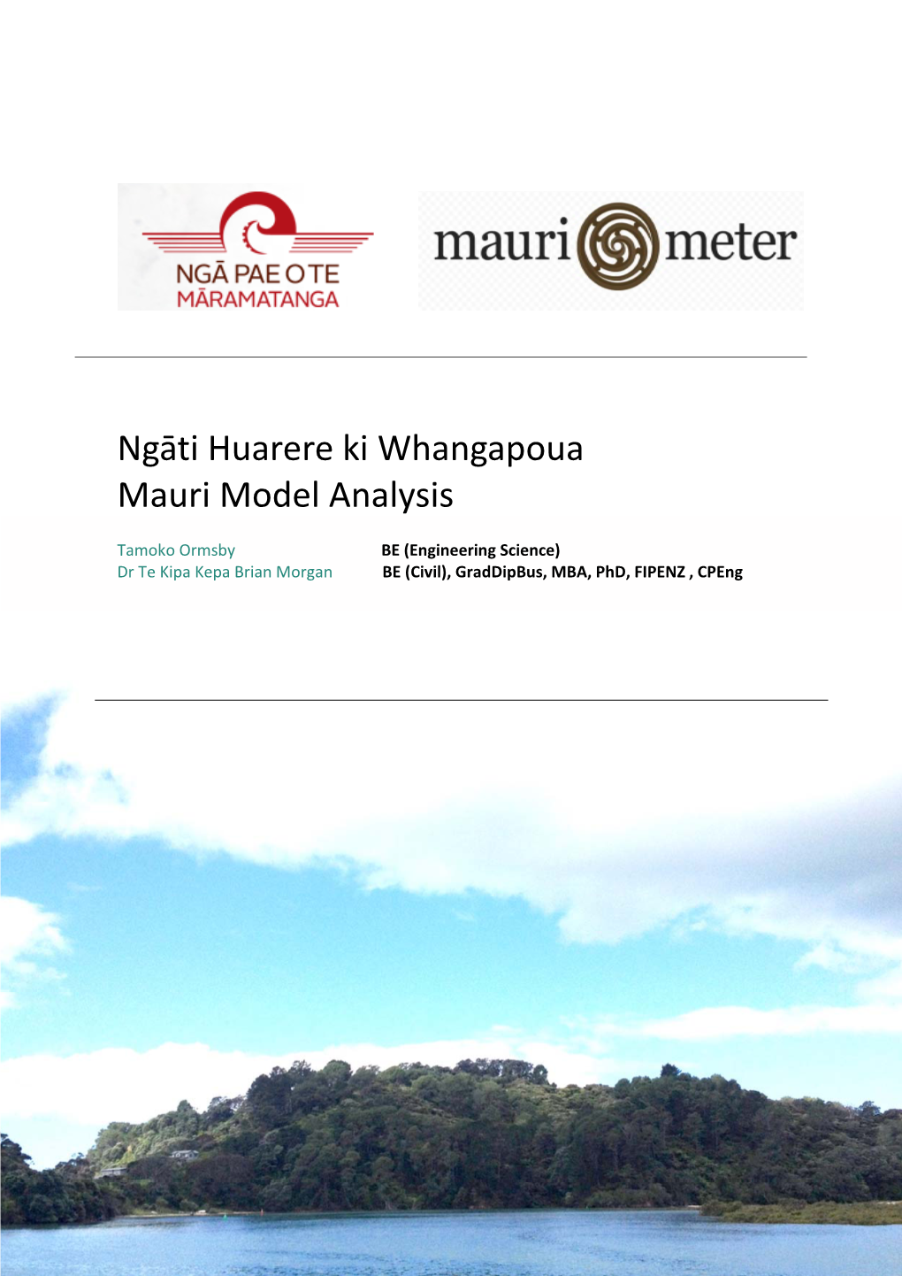 Ngāti Huarere Ki Whangapoua Mauri Model Analysis