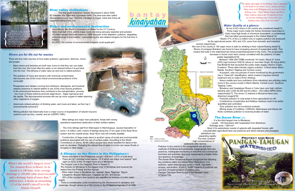 Water Quality at a Glance: the Davao River [20] River Valley Civilizations