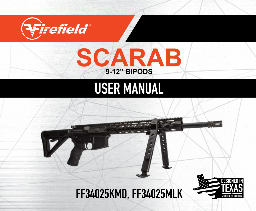 Scarab9-12” Bipods User Manual