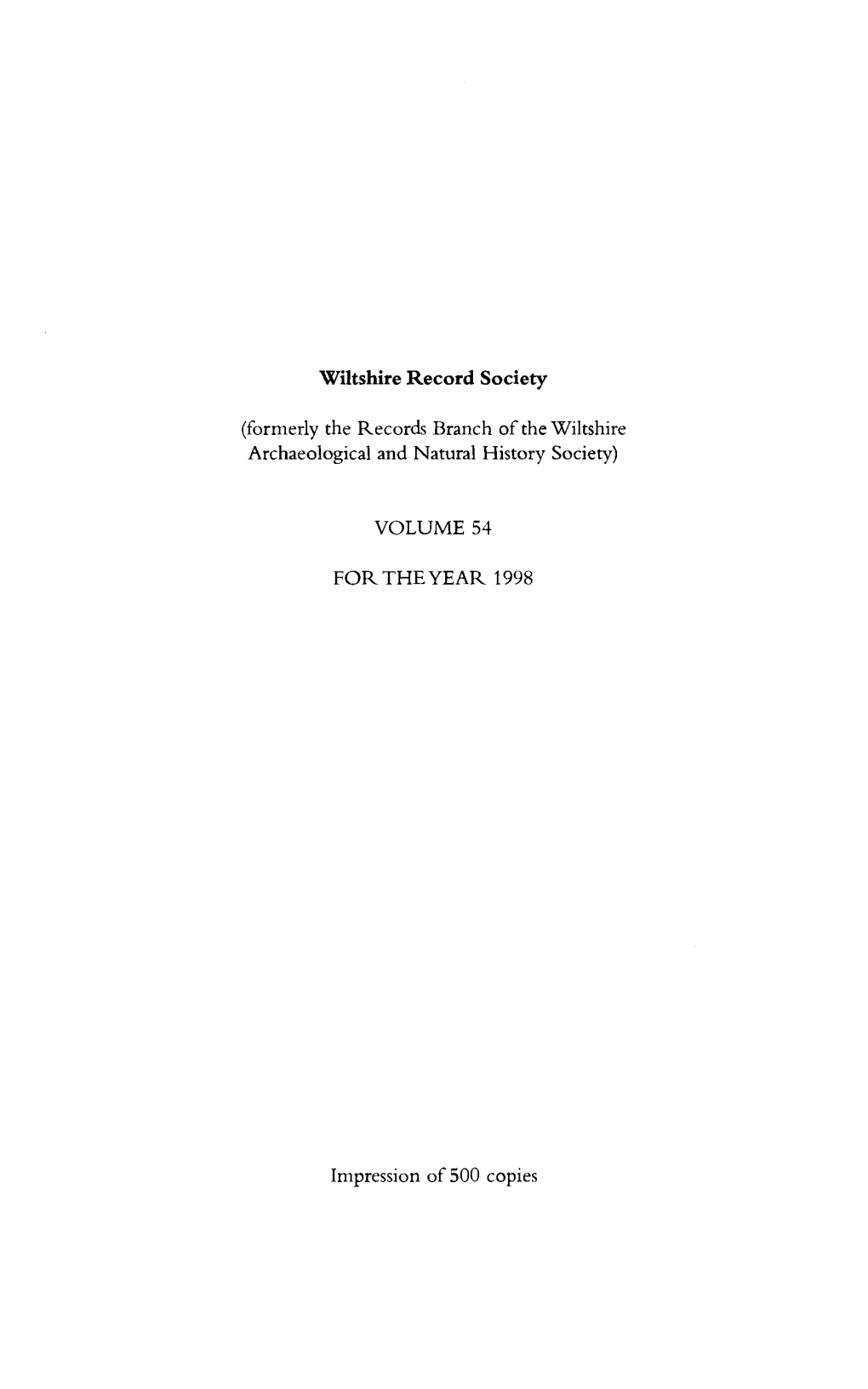 The First General Entry Book of the City of Salisbury 1387-1452