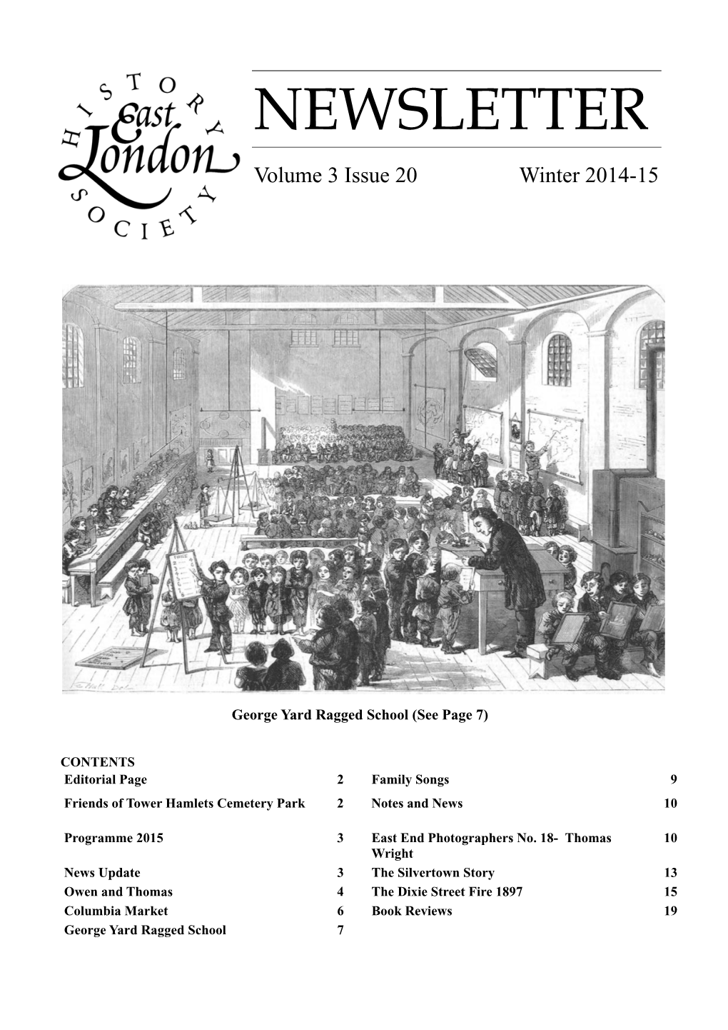 NEWSLETTER Volume 3 Issue 20 Winter 2014-15