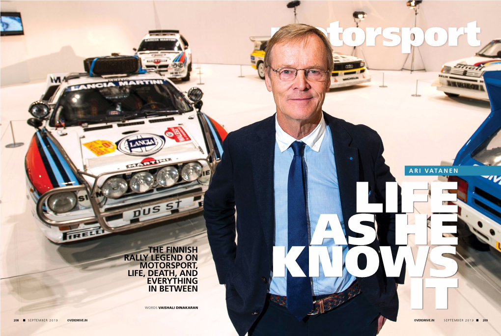 The Finnish Rally Legend on Motorsport, Life, Death, and Everything in Between