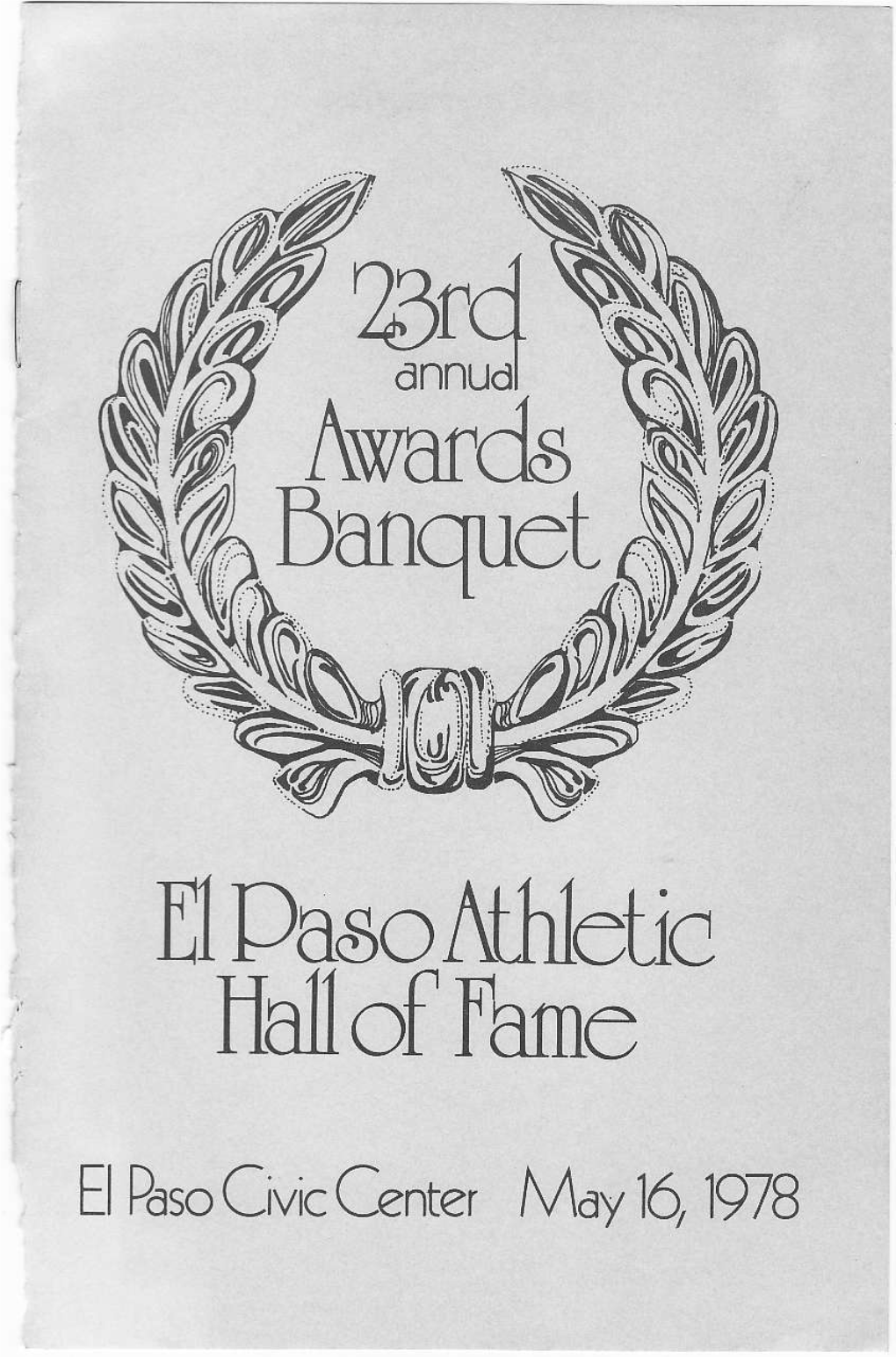 1978 Dinner Program