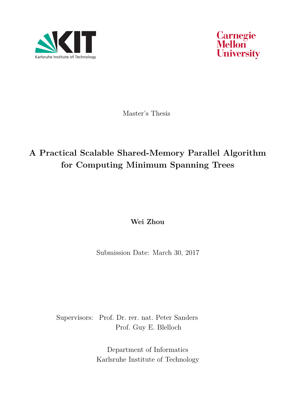 A Practical Scalable Shared-Memory Parallel Algorithm for Computing Minimum Spanning Trees