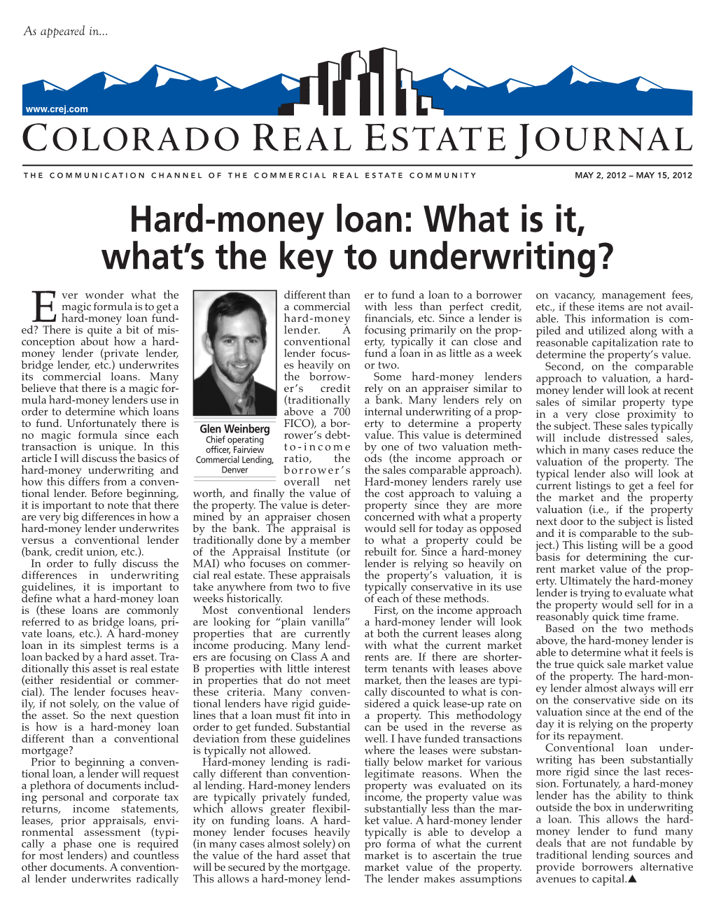 Hard-Money Loan: What Is It, What's the Key to Underwriting?
