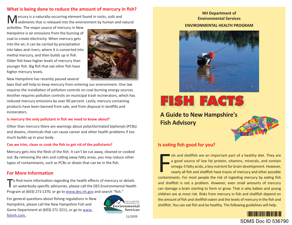 Fish Facts, a Guide to New Hampshire's Fish Advisory