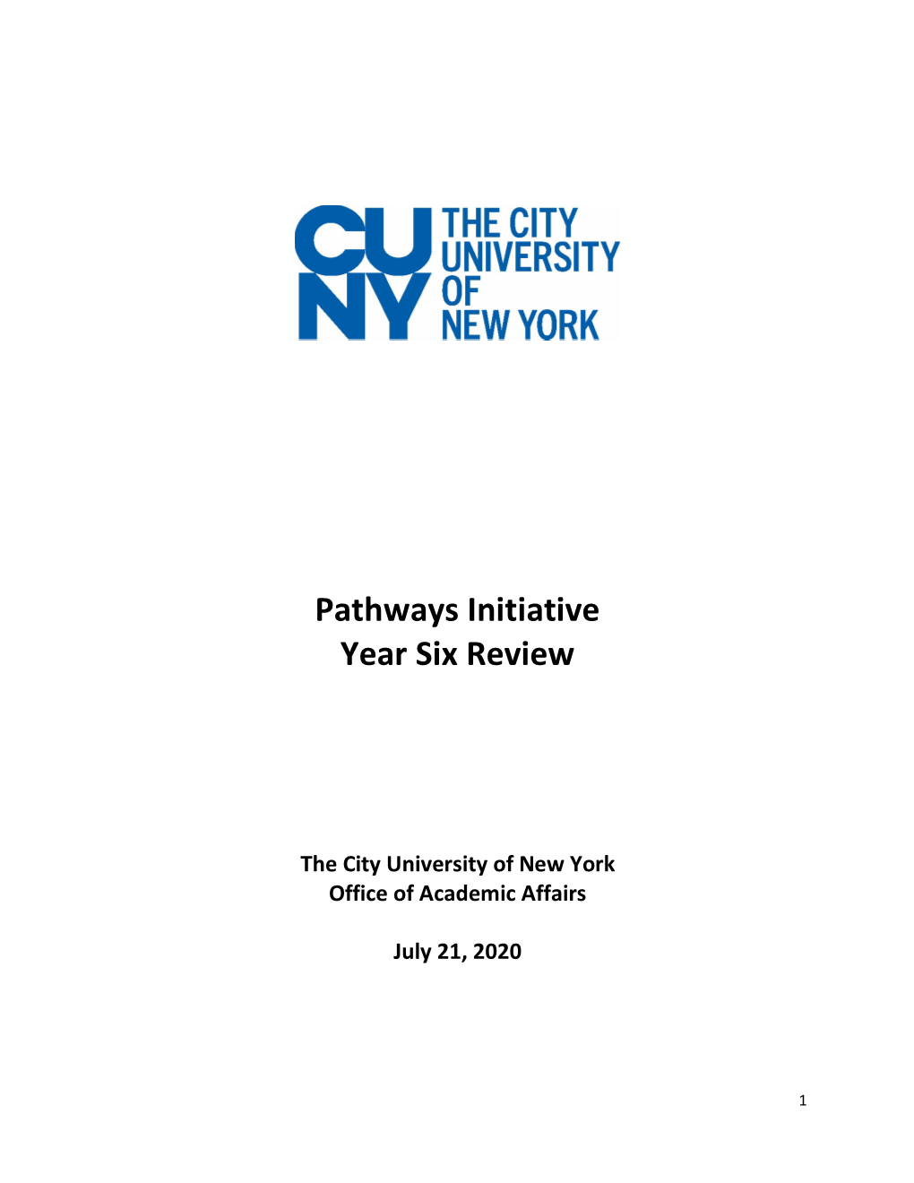 Pathways Initiative Year Six Review