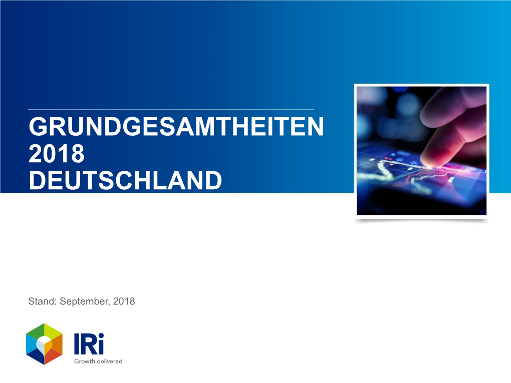 Grundgesamtheiten 2018 Deutschland