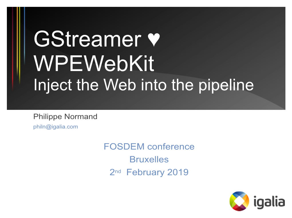 Gstreamer Wpewebkit