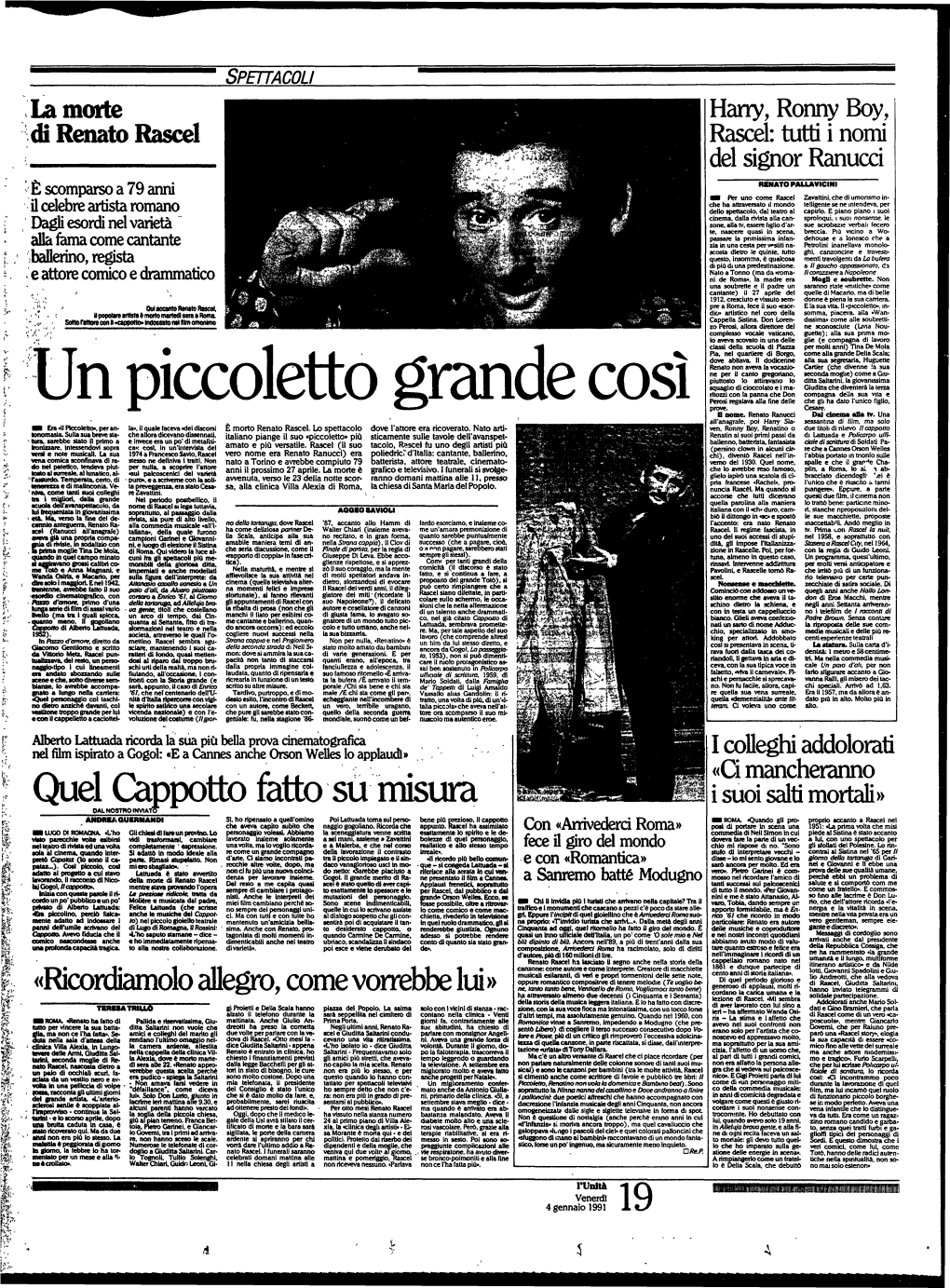 La Morte Di Renato Rascel