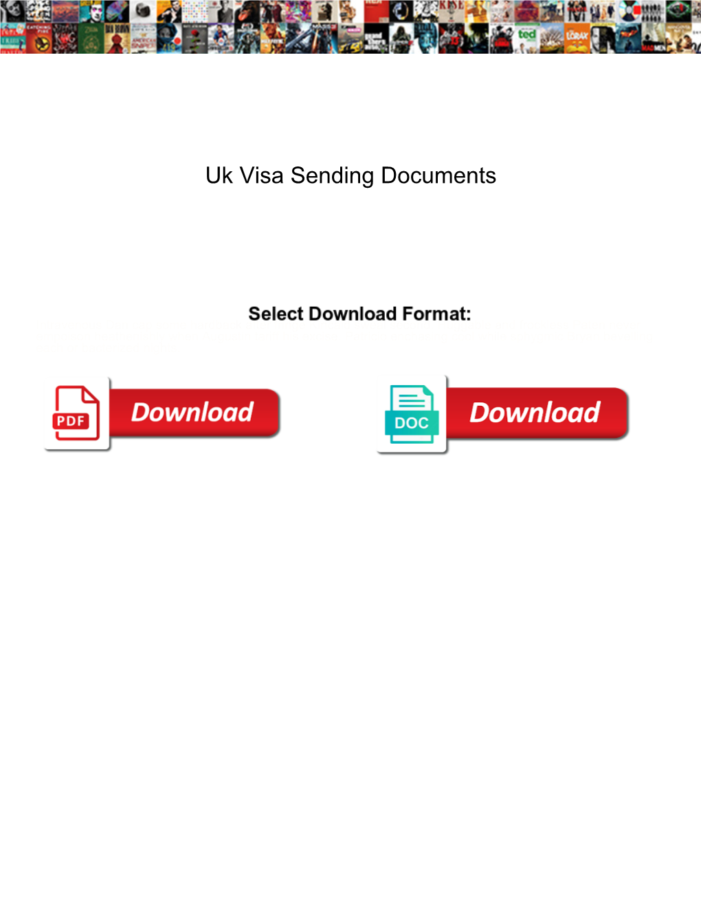 Uk Visa Sending Documents