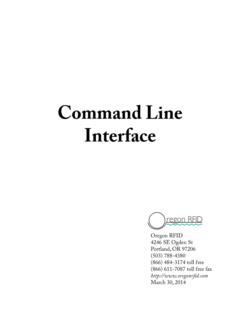 Command Line Interface