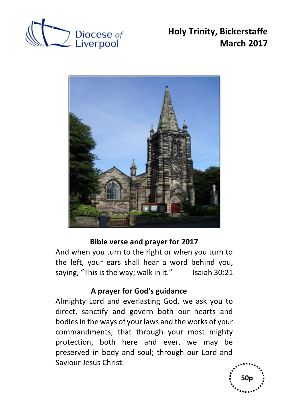 Holy Trinity, Bickerstaffe March 2017