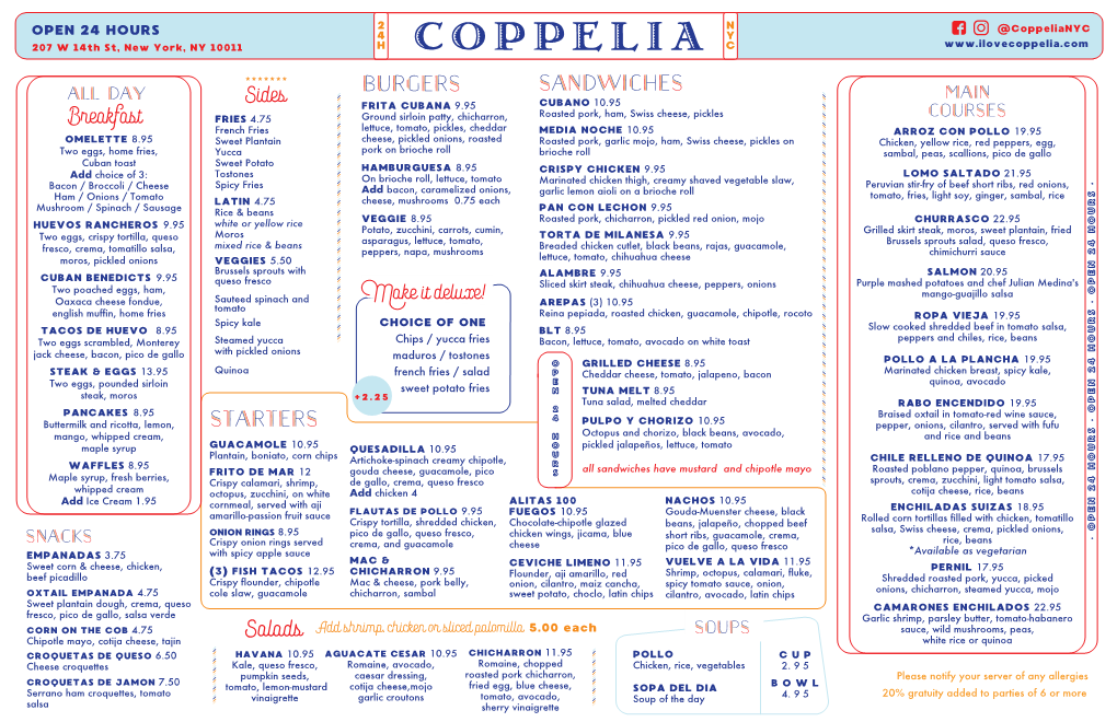 New Design Coppelia Menus Copy- DINNER- 0919Copy