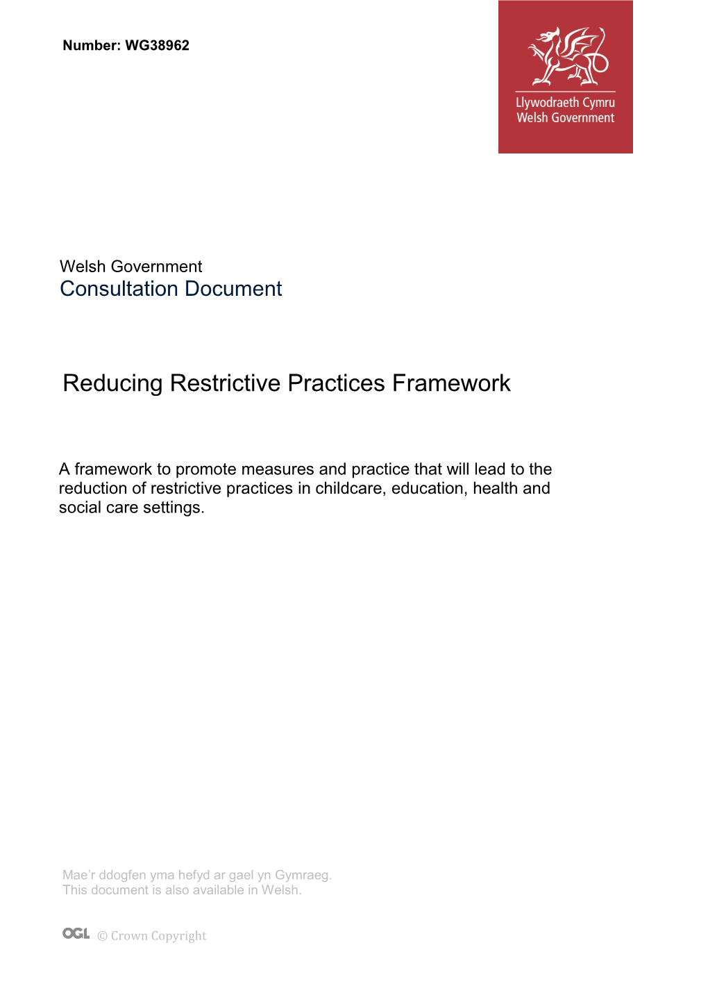 Reducing Restrictive Practices Framework