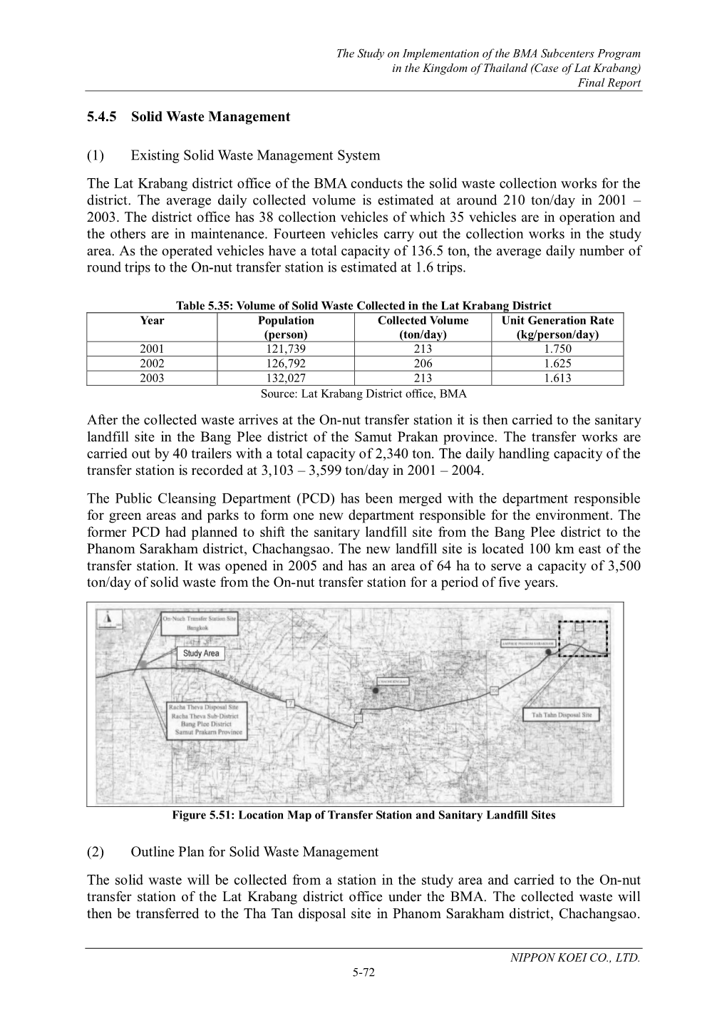 5.4.5 Solid Waste Management