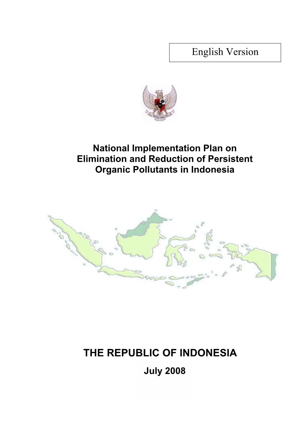 THE REPUBLIC of INDONESIA English Version