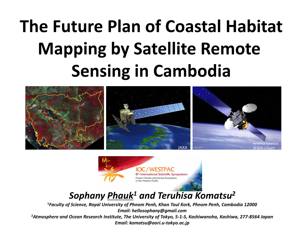The Future Plan of Coastal Habitat Mapping by Satellite Remote Sensing in Cambodia