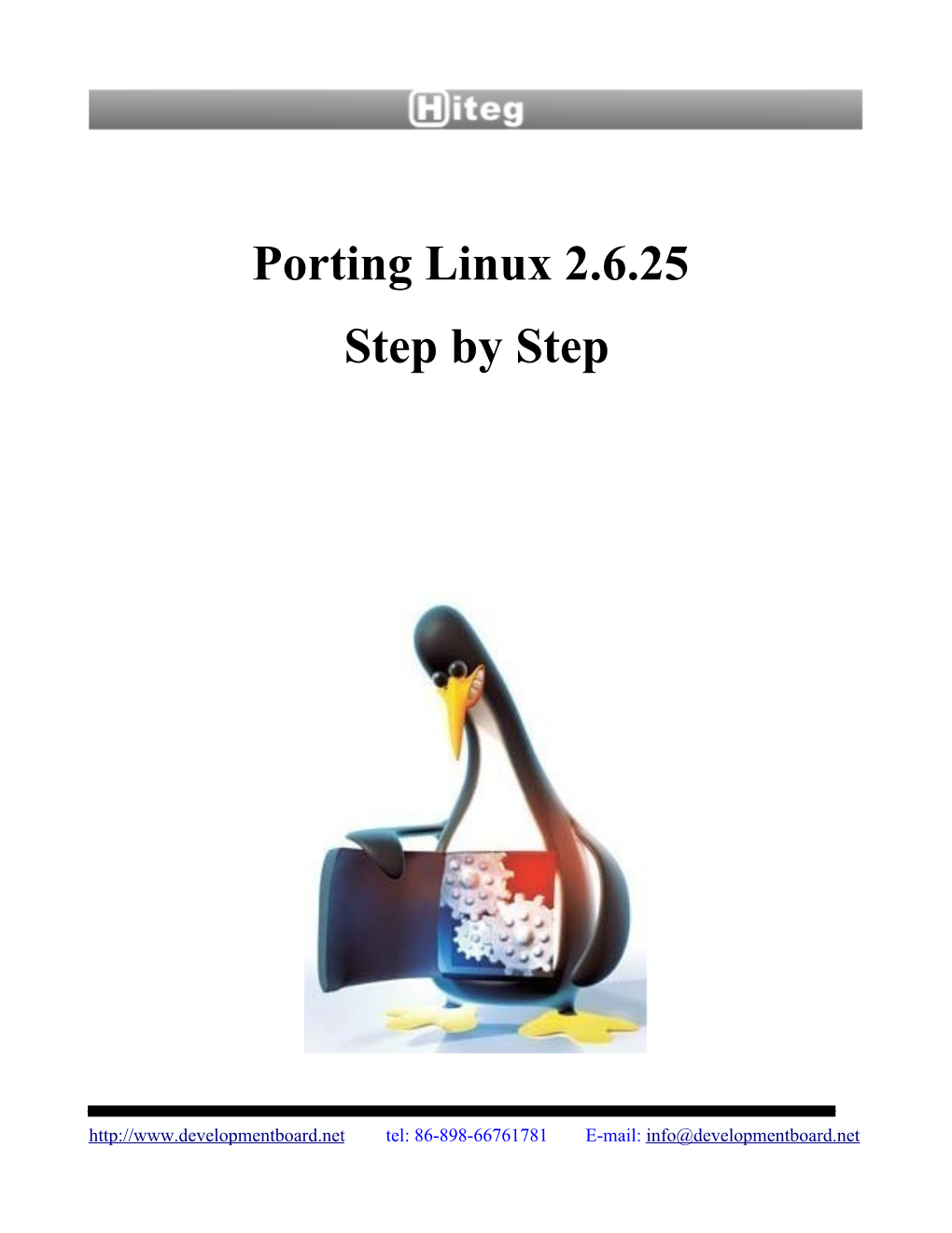 Porting Linux 2.6.25 Step by Step