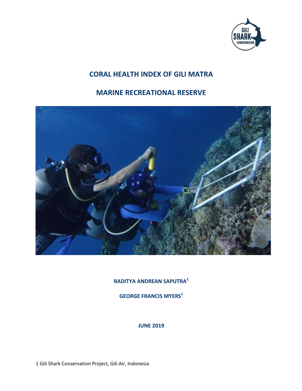 Coral Health Index of Gili Matra Marine Recreational Reserve