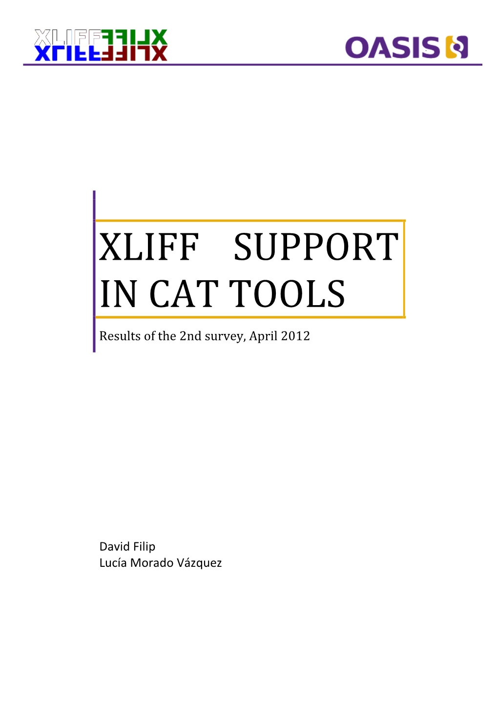 Xliff Support in Cat Tools