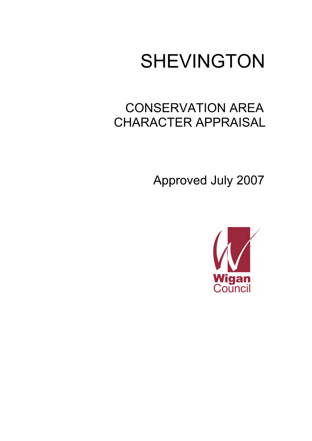 Shevington Conservation Area Appraisal