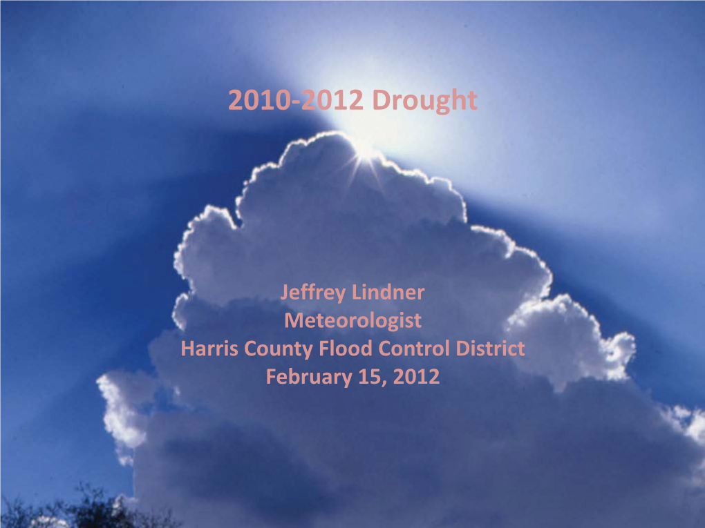 2010-2012 Drought